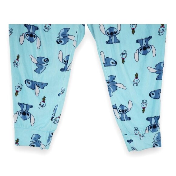 Disney Stitch Lounge Pajama Pants Women's Size 2X (18W-20W) Blue Polyester - Picture 4 of 5